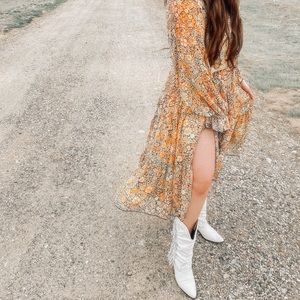 Feeling Groovy Free People Maxi Dress L